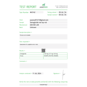 SEMAGLUTIDE Test Report 880x880 1